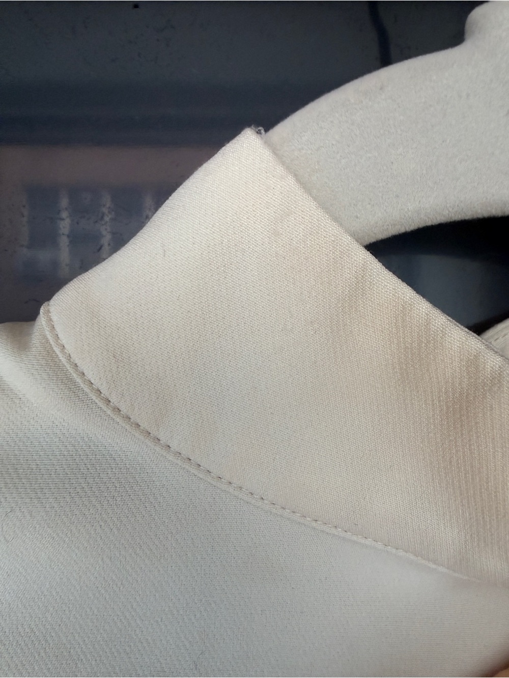 Nasty Gal Ivory High-Neck Puff Sleeve Tie-Back Crop Top - Picture 6 of 6